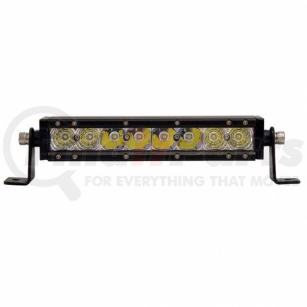 United Pacific 36612 Light Bar - High Power, LED, Spot/Flood Light, Clear Lens, Black Aluminum Housing, Single Row, 8 CREE LED Light Bar, 2800 Lumens, with Mounting Bracket