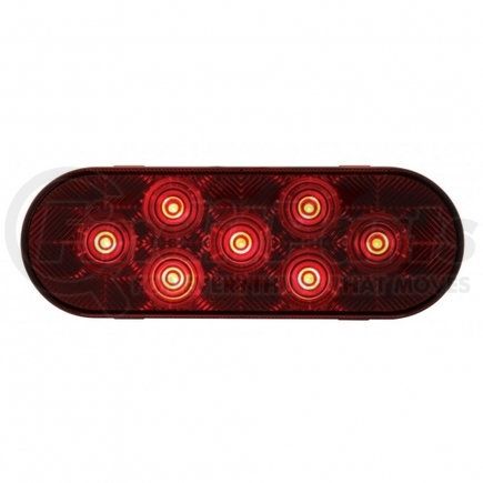 United Pacific 36855 Brake/Tail/Turn Signal Light - 7 LED, Oval, Red LED/Red Lens