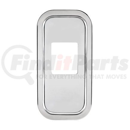 United Pacific 21735 Transmission Shift Lever Plate Base Cover - Stainless Steel, for 2005+ Peterbilt