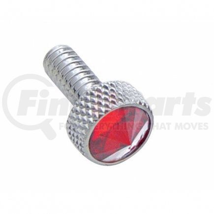 United Pacific 23836 Dash Panel Screw - Dash Screw, Small, with Red Diamond, for Peterbilt