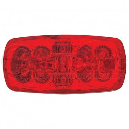 UNITED PACIFIC 38315 Clearance/Marker Light - Red LED/Red Lens, Rectangle Design, with Reflector, 14 LED