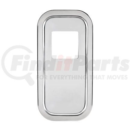 United Pacific 21734 Shift Plate Cover - 4.75" x 4.75" Opening, Stainless Steel, for Peterbilt