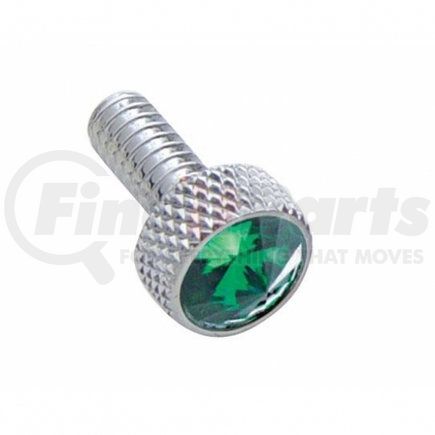 UNITED PACIFIC 23834 Dash Panel Screw - Dash Screw, Small, with Green Diamond, for Peterbilt