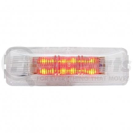 United Pacific 38213 Clearance/Marker Light - Red LED/Clear Lens, Rectangle Design, 12 LED