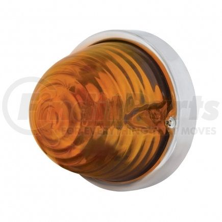 United Pacific 20468 Halogen Marker Light - Large, Double Contact, Glass/Amber Lens, Beehive Design