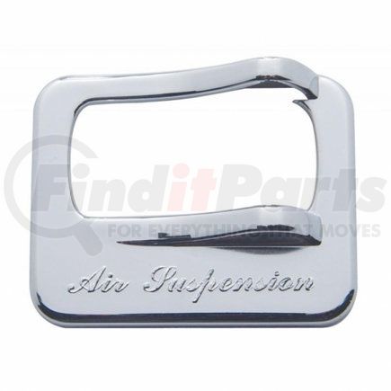 UNITED PACIFIC 40972 Rocker Switch Cover - Air Suspension, Chrome, for Peterbilt