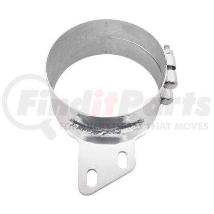 Straight Bracket United Pacific 10319 5 Stainless Steel Butt Joint Exhaust clamp 