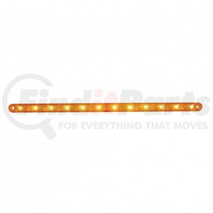 United Pacific 38861B Turn Signal Light - 12 LED 12" Ultra Slim Turn Signal Light Bar Only, Amber LED/Amber Lens