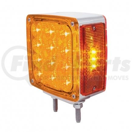 UNITED PACIFIC 37578 - double face turn signal light - 27 led (driver) - amber & red led/amber & red lens | 27 led double face turn signal light (driver) - amber & red led/amber & red lens