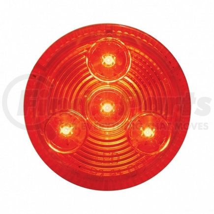 United Pacific 38466 Clearance/Marker Light - Low Profile, Red LED/Red Lens, 2.5", 4 LED