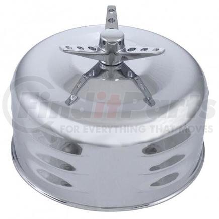 United Pacific A6289 Air Cleaner Cover - 2-5/16", Single Barrel, Mushroom Style, Louvered, with Wing Nut