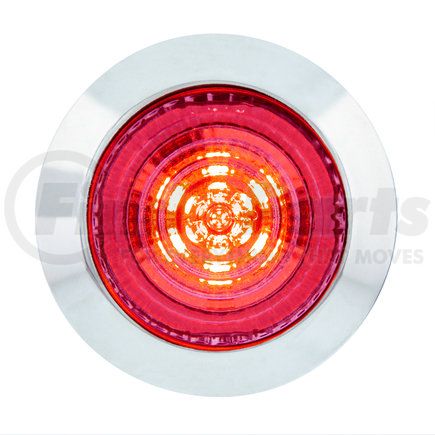 United Pacific 36038 Clearance/Marker Light - 1.25 in., Round, 6 Red LEDs, Clear Lens, Dual Function