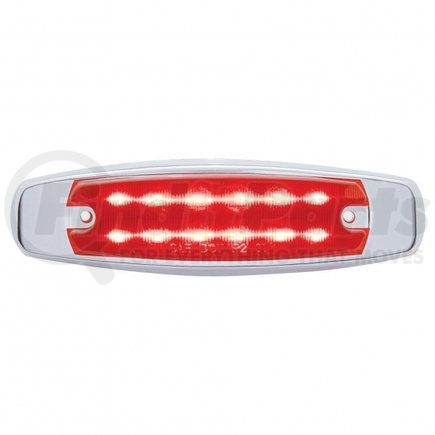 United Pacific 38135 Clearance/Marker Light - with Bezel, 12 LED, Rectangular, Red LED/Red Lens