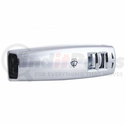 UNITED PACIFIC 41629 - windshield wiper cover - volvo wiper lever cover | chrome plastic wiper lever cover for 2018 & older volvo vnl