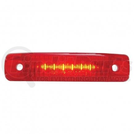 United Pacific 38166 Clearance/Marker Light - 6 LED, Streamline, Red LED/Red Lens, Rectangle Design
