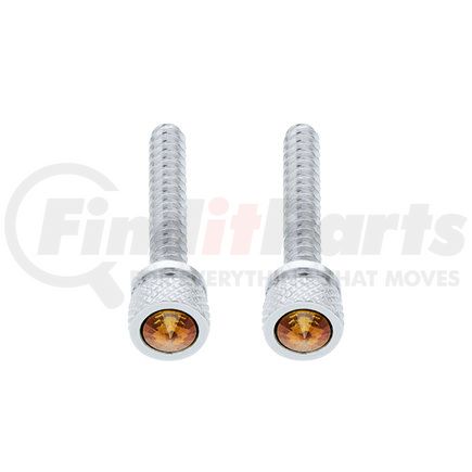 UNITED PACIFIC 24051 Dash Panel Screw - Dash Screw, Chrome, Long, with Copper Diamond, for Freightliner