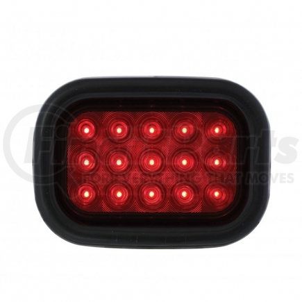UNITED PACIFIC 38747BRK - brake / tail / turn signal light - 15 led rectangular, kit - red led/red lens | 15 led rectangular stop, turn & tail light kit - red led/red lens
