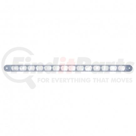 United Pacific 39485B Auxiliary Light - Auxiliary Strip Light, 14 LED 12", White LED/Clear Lens