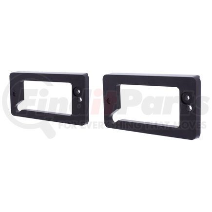 United Pacific 110838 Turn Signal Light Bezel - Black Anodized Billet Aluminum, for 1969-1977 Ford Bronco