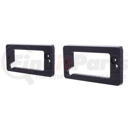 UNITED PACIFIC 110838 Turn Signal Light Bezel - Black Anodized Billet Aluminum, for 1969-1977 Ford Bronco