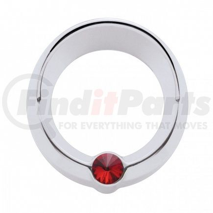 United Pacific 20834 Gauge Bezel - Gauge Cover, Small, with Visor, Red Diamond, for Signature Freightliner