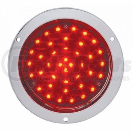 United Pacific 38062 Brake/Tail/Turn Signal Light - 40 LED Deep Dish 4", Red LED/Red Lens