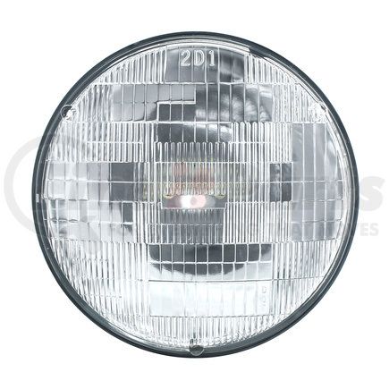 United Pacific 30356 Headlight - RH/LH, 7", Round, Chrome Housing, High/Low Beam, Halogen/H6014/H6024 Bulb