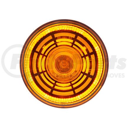 United Pacific 36574 Clearance/Marker Light - 4 LED, 2" Round, Abyss Lens Design, with Plastic Housing, Amber LED/Amber Lens