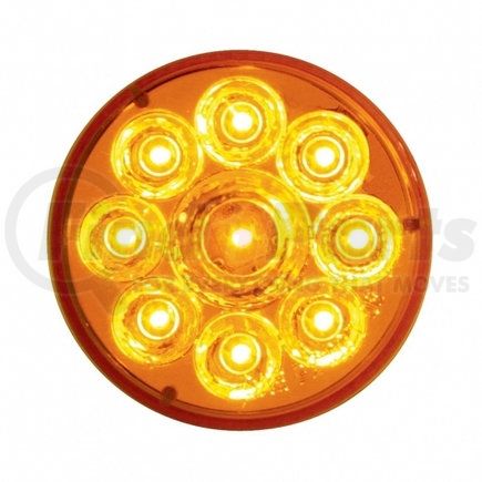 United Pacific 39739 Clearance/Marker Light, Amber LED/Amber Lens, 2.5", with Pure Reflector, 9 LED