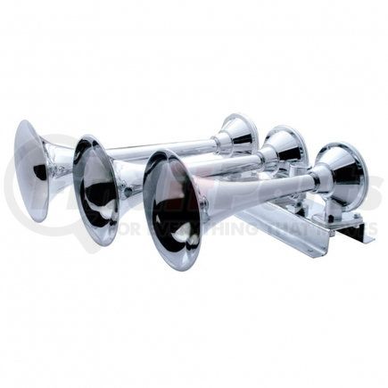 United Pacific 46146 Train Horn - RH, 3 Trumpet Horizontal, Chrome