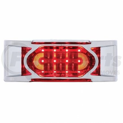 United Pacific 36894 Clearance/Marker Light, with Chrome Bezel, 16 LED, Reflector, Red LED,/Red Lens