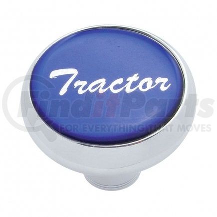 UNITED PACIFIC 23401 - air brake valve control knob - "tractor" deluxe, blue glossy sticker | "tractor" deluxe air valve knob - blue glossy sticker