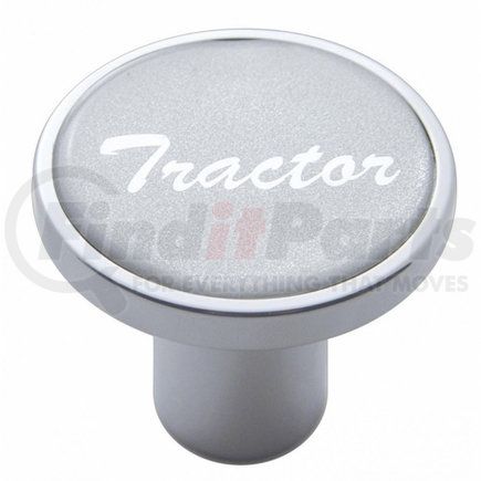 UNITED PACIFIC 23227 - air brake valve control knob - "tractor", silver glossy sticker | "tractor" air valve knob - silver glossy sticker