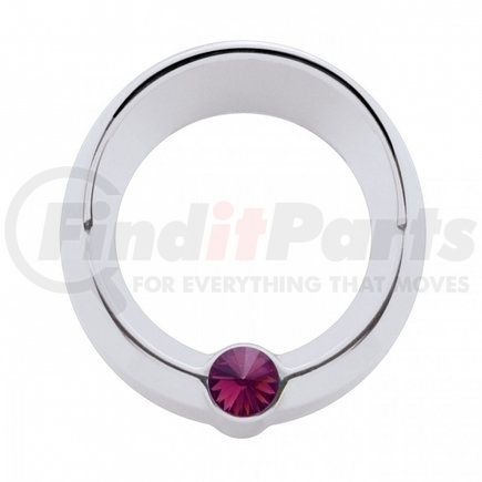 United Pacific 20833 Gauge Bezel - Gauge Cover, "Signature" Series, Small, with Visor, Purple Diamond, for Freightliner