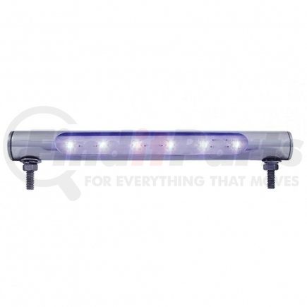 UNITED PACIFIC 37587 Tube Light - 6 LED, Stainless Steel, Blue LED/Clear Lens
