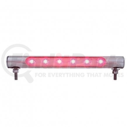 United Pacific 37588 Tube Light - 6 LED, Stainless Steel, Red LED/Clear Lens