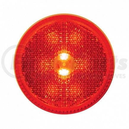 United Pacific 38456BRK Clearance/Marker Light - Red LED/Red Lens, 2.5", with Reflector, 8 LED