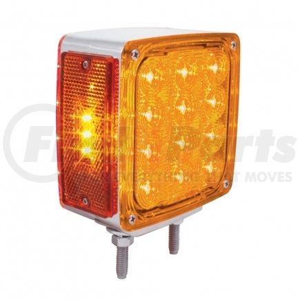 United Pacific 4 Round 34 LED Red Amber Reflector Double Face Turn Signal Truck Semi RV 