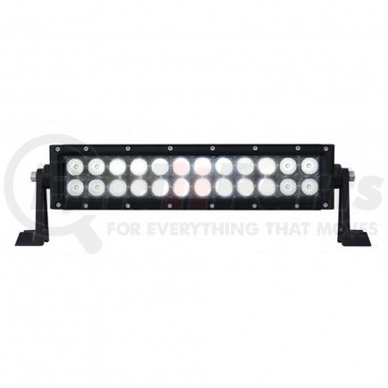 United Pacific 36782 Light Bar - High Power, LED, Spot/Flood Light, Clear Lens, Black Aluminum Housing, Dual Row, 24 LED Light Bar, with Mounting Bracket