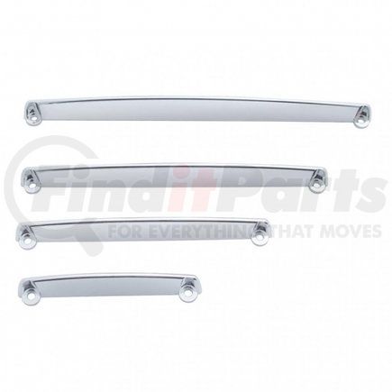 United Pacific 41085 Dash Panel Visor - Chrome, Plastic, with Mounting Screws, for Kenworth