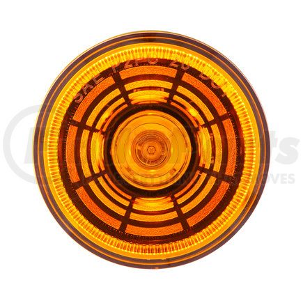 United Pacific 36579 Clearance/Marker Light - 4 LED, 2-1/2" Round, Abyss Lens Design, with Plastic Housing, Amber LED/Amber Lens
