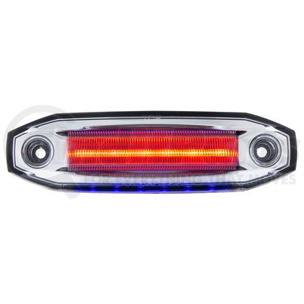 United Pacific 39304 Clearance/Marker Light - Red and Blue LED/Clear Lens, 6 LED