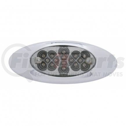 UNITED PACIFIC 39326 Clearance/Marker Light - Phantom I, Amber LED/Clear Lens, Oval Design, with Reflector, 16 LED