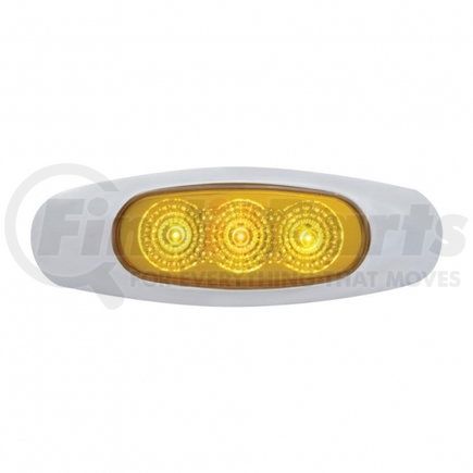 United Pacific 39479B Clearance/Marker Light, Amber LED/Amber Lens, with Reflector, 3 LED