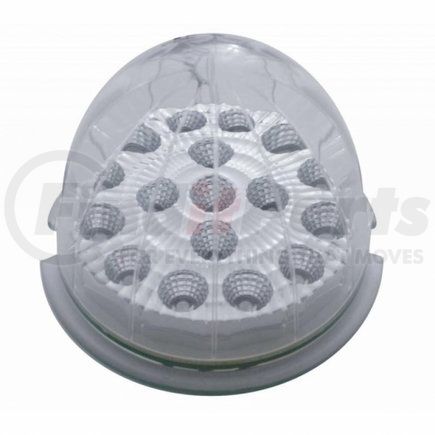 United Pacific 39449 Truck Cab Light - 17 LED Watermelon Clear Reflector, Amber LED/Clear Lens
