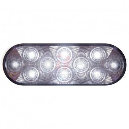 United Pacific 38829 Auxiliary/Utility Light - 10 LED, 6", Oval, White LED/Clear Lens