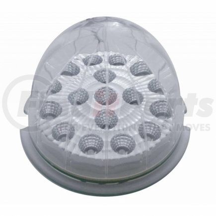 United Pacific 39450 Truck Cab Light - 17 LED Watermelon Clear Reflector, Red LED/Clear Lens