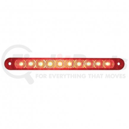 United Pacific 39685 Brake/Tail/Turn Signal Light - 10 LED 6.5", Bar Only, Red LED/Red Lens