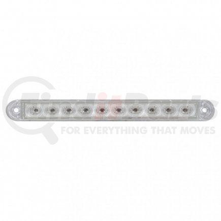 United Pacific 39687 Brake/Tail/Turn Signal Light - 10 LED 6.5", Bar Only, Red LED/Clear Lens