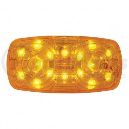UNITED PACIFIC 38225 - clearance/marker light - amber led/amber lens, rectangle design, 16 led, 2 wires | 16 led rectangular clearance/marker light- amber led/amber lens
